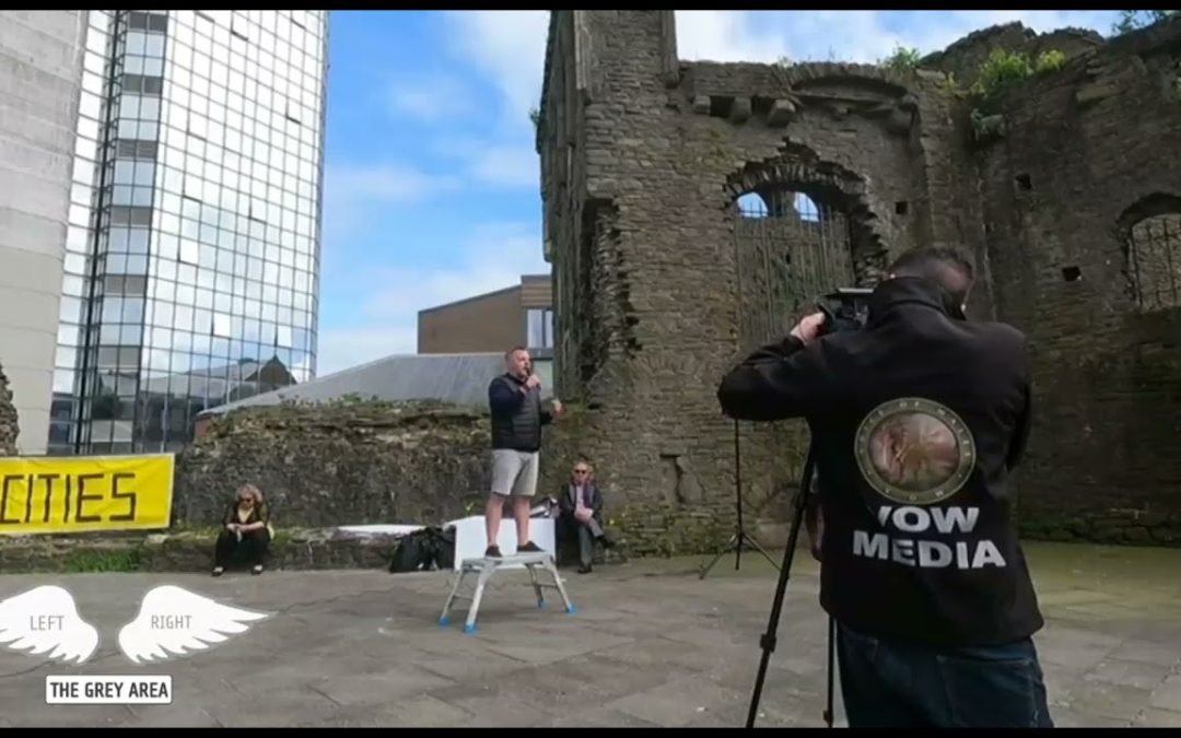 Ben Walker, UKIP, speaks at SAT Swansea 15 minute city demo