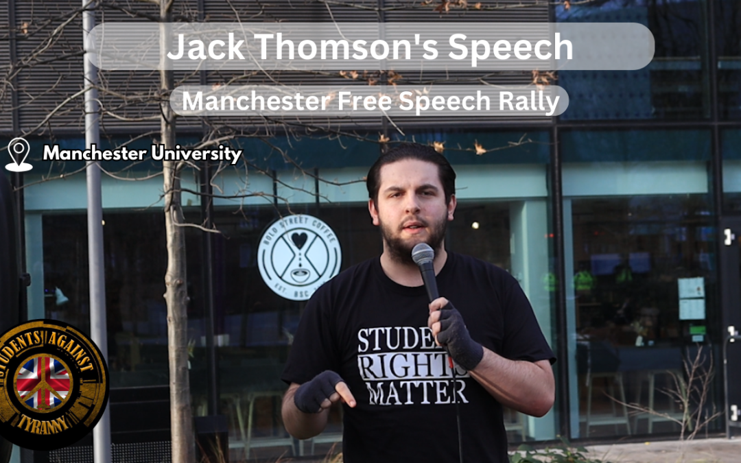 Jack Thomson RETURNS to Manchester University